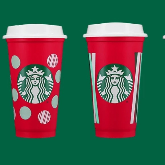 ♥️NEW💚Starbucks Holiday Color Changing Reusable Hot Cups Box Set of 6 - Picture 5 of 7